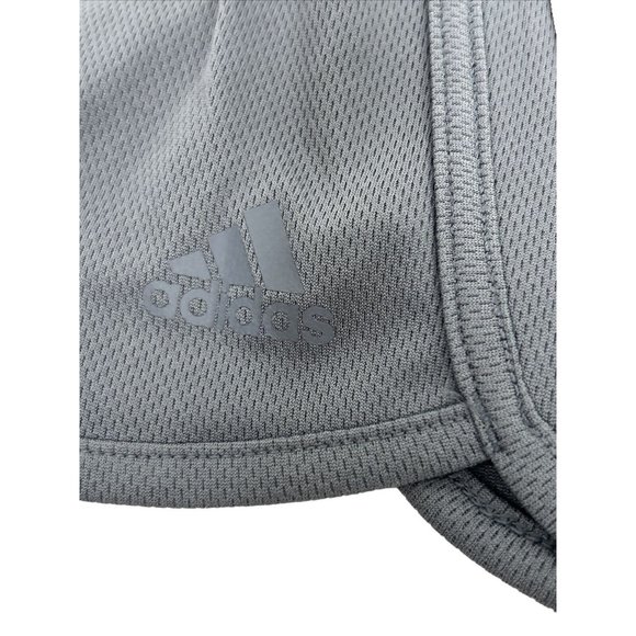 Adidas Stripe Grey Mesh Girls’ Shorts XL US 16 Regular  MulticolorTriple Stripe - Picture 3 of 10